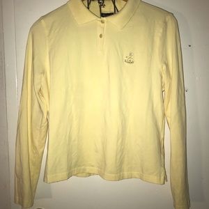 Yellow long sleeve kinda crop